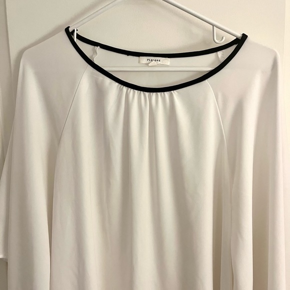 Pleione Women's Tunic Blouse with Bell Sleeves - Picture 2 of 5